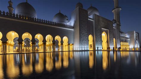 Sheikh Zayed Mosque Night Reflections | This evening photogr… | Flickr