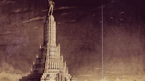 Inside plan for Palace of the Soviets megastructure with 330ft Lenin statue that Hitler stopped ...