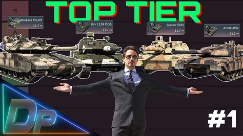 TOP TIER TANKS TIER LIST (1/3) // War Thunder - YouTube