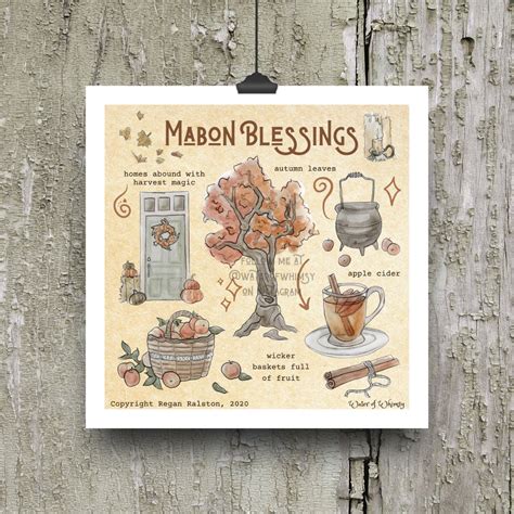 Mabon Blessings Print Wall Art - Etsy