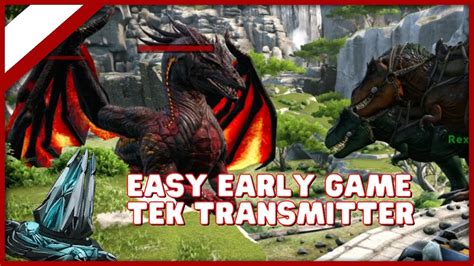 How To Get The Tek Transmitter Early Game Easily And Easy Giga Hearts ARK Guide - YouTube