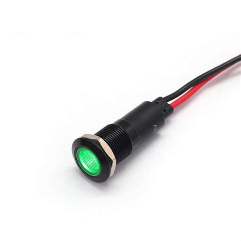 3V 12MM RED LED dashboard metal pilot indicator light lamp-Led Indicator