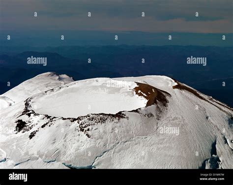 Mount Rainier an aerial photo of this large active volcano and the ...