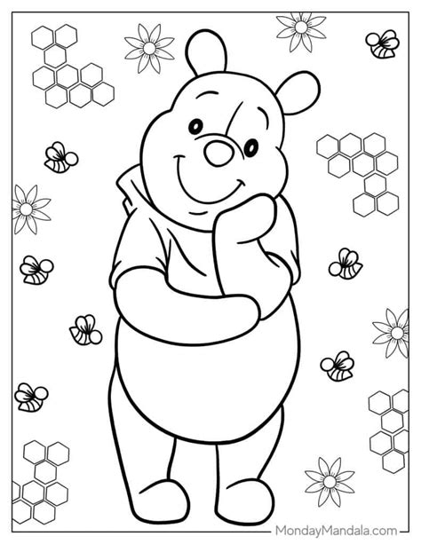 Winnie The Pooh Hunny Pot Coloring Page