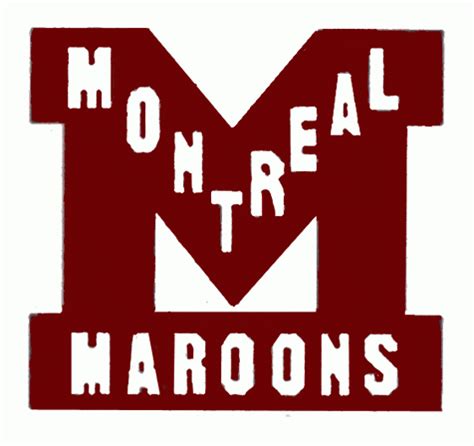 Montreal Maroons Alternate Logo | Nhl logos, Sports logo, Montreal