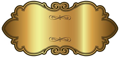 Golden_Luxury_Label_Template_PNG_Clipart_Image.png (8104×3874) | Label templates, Clip art, Free ...