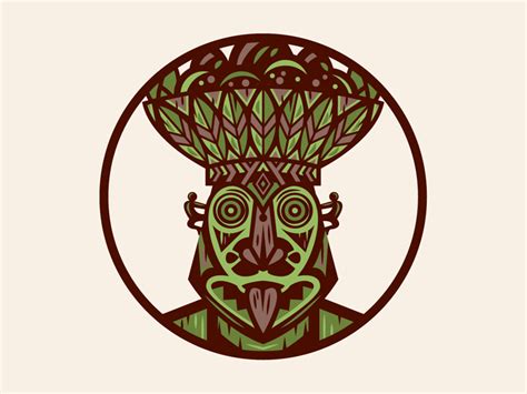 Tiki God Rongo by Adam Grason on Dribbble