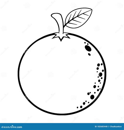 Black White Drawing Orange Fruit Stock Illustrations – 2,688 Black White Drawing Orange Fruit ...