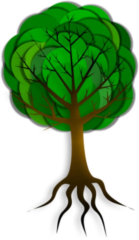 Tree Outline Clip Art at Clker.com - vector clip art online - Clip Art Library