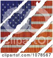 Royalty-Free (RF) Ripped American Flag Clipart, Illustrations, Vector Graphics #1