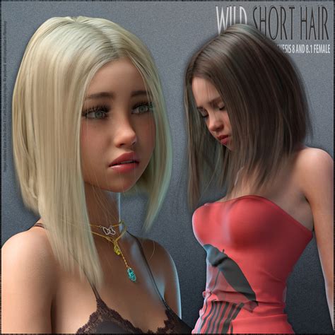 Wild Short Hair for Genesis 8 and 8.1 Extended License - Daz Content by ...