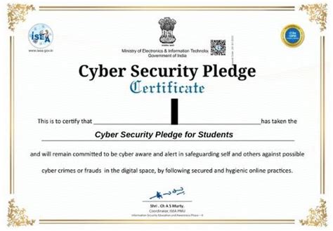 Cyber Security Pledge for Students with Certificate - Best Educational Website - Shikshapress