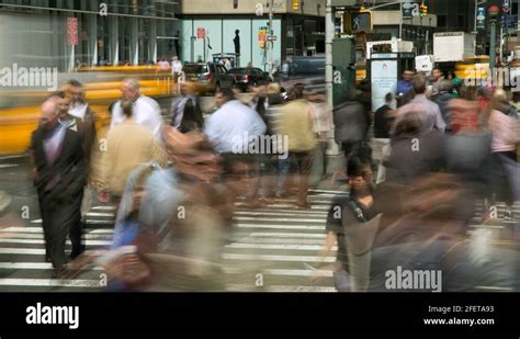 Crowd of people walking street timelapse Stock Video Footage - Alamy