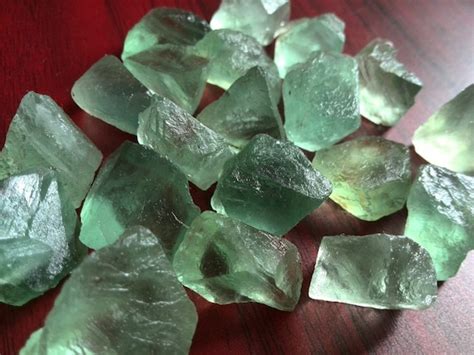 Natural Green Fluorite Raw Rough Gemstones Chunks Loose | Etsy