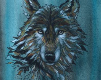 Blue Wolf Painting at PaintingValley.com | Explore collection of Blue ...