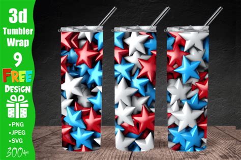 Stars Patriotic 3D Sublimation Design Graphic by qasimgraphic1 ...