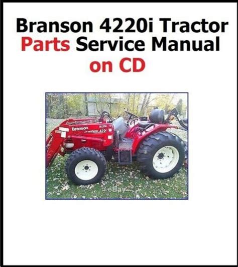 Branson Tractor 4220i Service Parts Manual CD 207 Pages - Etsy