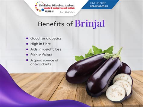 Health Benefits of Brinjal or Egg Plant