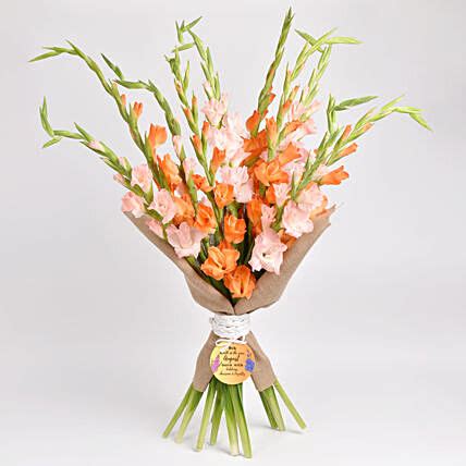 August Birthday Gladiolus Flower Bouquet - FNP Corporate