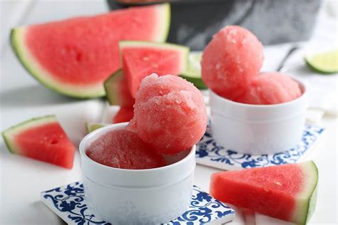 Watermelon Sorbet Recipe - Big Family Blessings