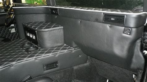 Hummer H1 custom leather one off dash build created | Offroad trucks ...