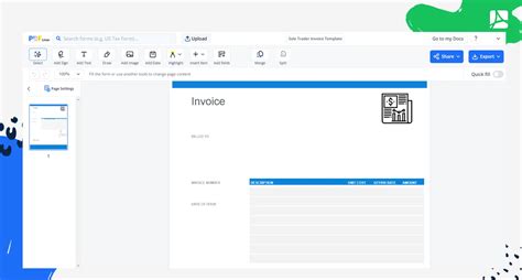 Fillable Sole Trader Invoice Template: Printable Sole Trader Invoice Template blank, sign forms ...