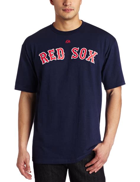 Amazon.com : MLB Boston Red Sox Navy Blue Big Sizes Wordmark T-shirt ...