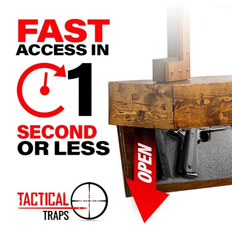 Tactical Traps Defender 45R Gun Shelf with Trap Door | Long-Barrel Gun, Rifle, Shotgun Storage ...