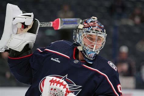 Blue Jackets’ Elvis Merzlikins, outspoken as ever, ready for bounce ...