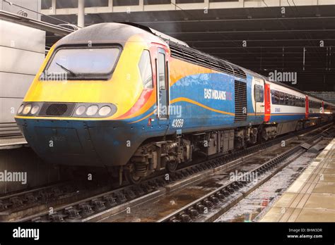 East Midlands Trains Class 43 High Speed Train locomotive at London St Pancras railway station ...