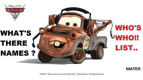 DISNEY CARS names of characters in the movie film big list YouTube ...