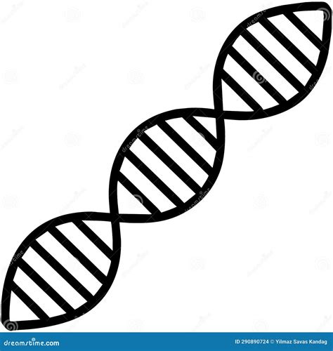 DNA Chain. the Basic Molecular Structure of Life Stock Illustration ...