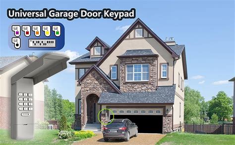 Universal Garage Door Opener Remote Keypad Compatible with LiftMaster Chamberlain Craftsman ...