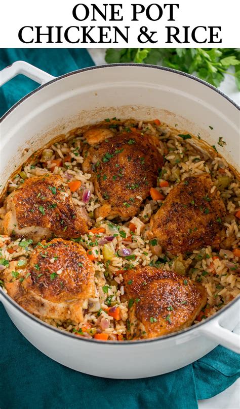 Baked Chicken and Rice (One Pot) - Cooking Classy