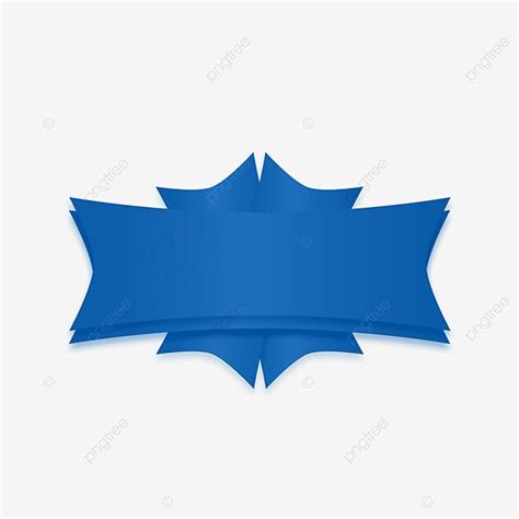 Blue Ribbon Banner Clipart Transparent Background, Blue Ribbon Vector ...