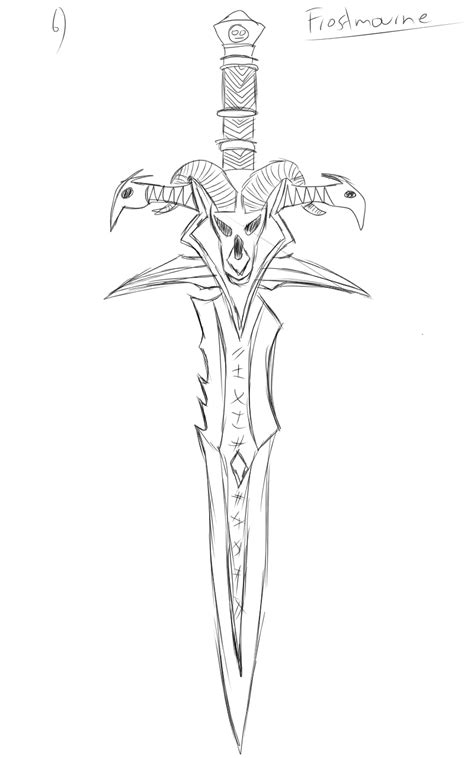 Frostmourne (Warcraft) | Drawings, Tattoo sketches, Sketches