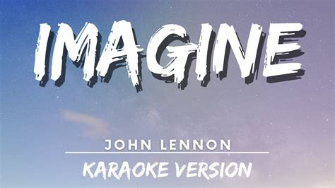 John Lennon - Imagine (karaoke Version) | Karaoke - YouTube