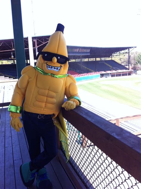 Savannah Bananas Mascot Split Lounging Around - April 8, 2016 Photo on OurSports Central