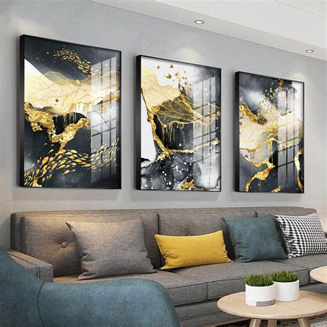 Black White Golden Butterflies Birds Fishes Modern Abstract Auspicious ...