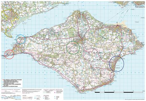 Isle of Wight Map of Surrounding Area | The Little Map Company