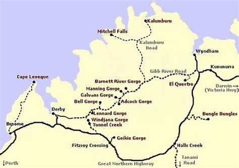 Gibb River Road Map