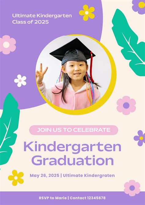 Kindergarten Graduation Poster - Piktochart