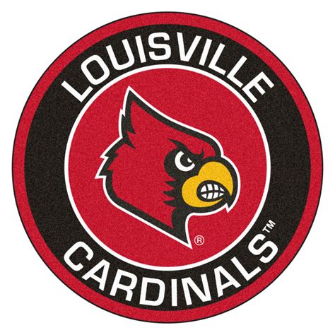 FanMats® 18615 - University of Louisville 27" Dia Nylon Face Floor Mat with "Cardinal" Logo ...