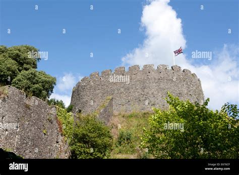 The House and fine gardens in the grounds of Trematon Castle, nr ...