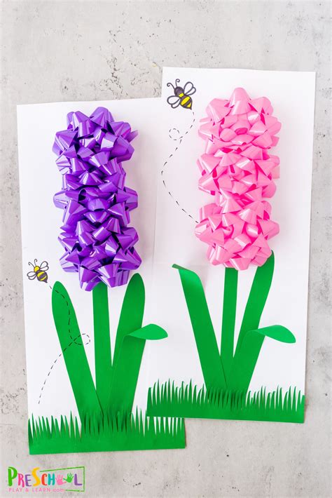 Simple Hyacinth Flower Craft for Kids