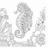 Free SEAHORSE Coloring Pages For Download Printable PDF  VerbNow sketch template