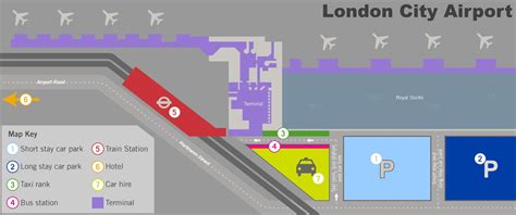 London city airport map - Ontheworldmap.com