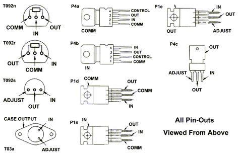 Voltage Regulator Pin-outs | Voltage regulator, Pin, Diy electronics