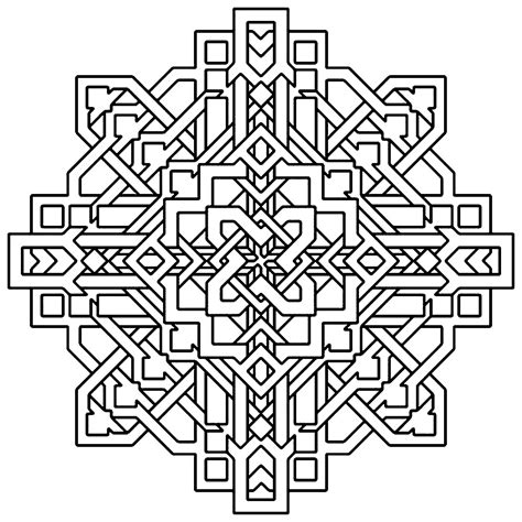 Free Printable Geometric Coloring Pages For Kids