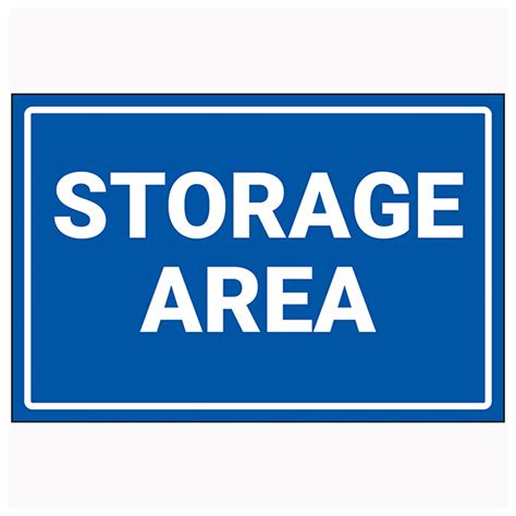 Storage Area | Winter Safety Signs | Safety Signs | Safety Signs 4 Less